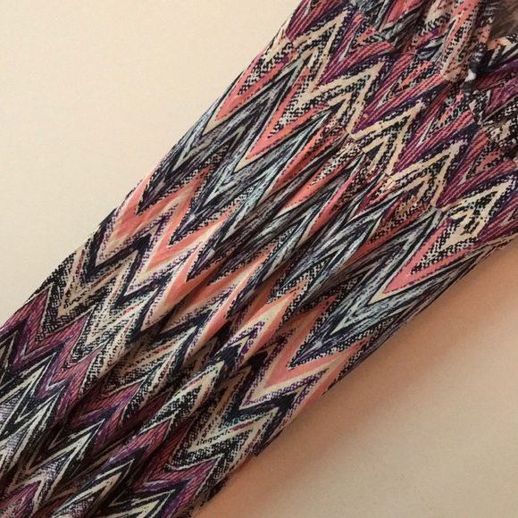 Loveapella Multicolor Chevron Maxi Dress, Small - Picture 3 of 5